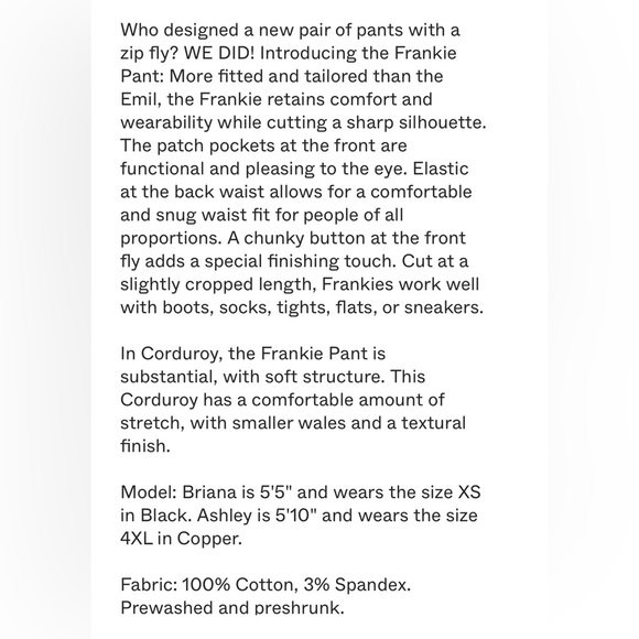 Pamut Frankie Courdroy Pants XL - Picture 5 of 10